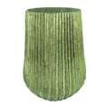 thumbnail image 2 of A and B Home A&B Home 12-inch Papaya Green Wide Vase, 2 of 2