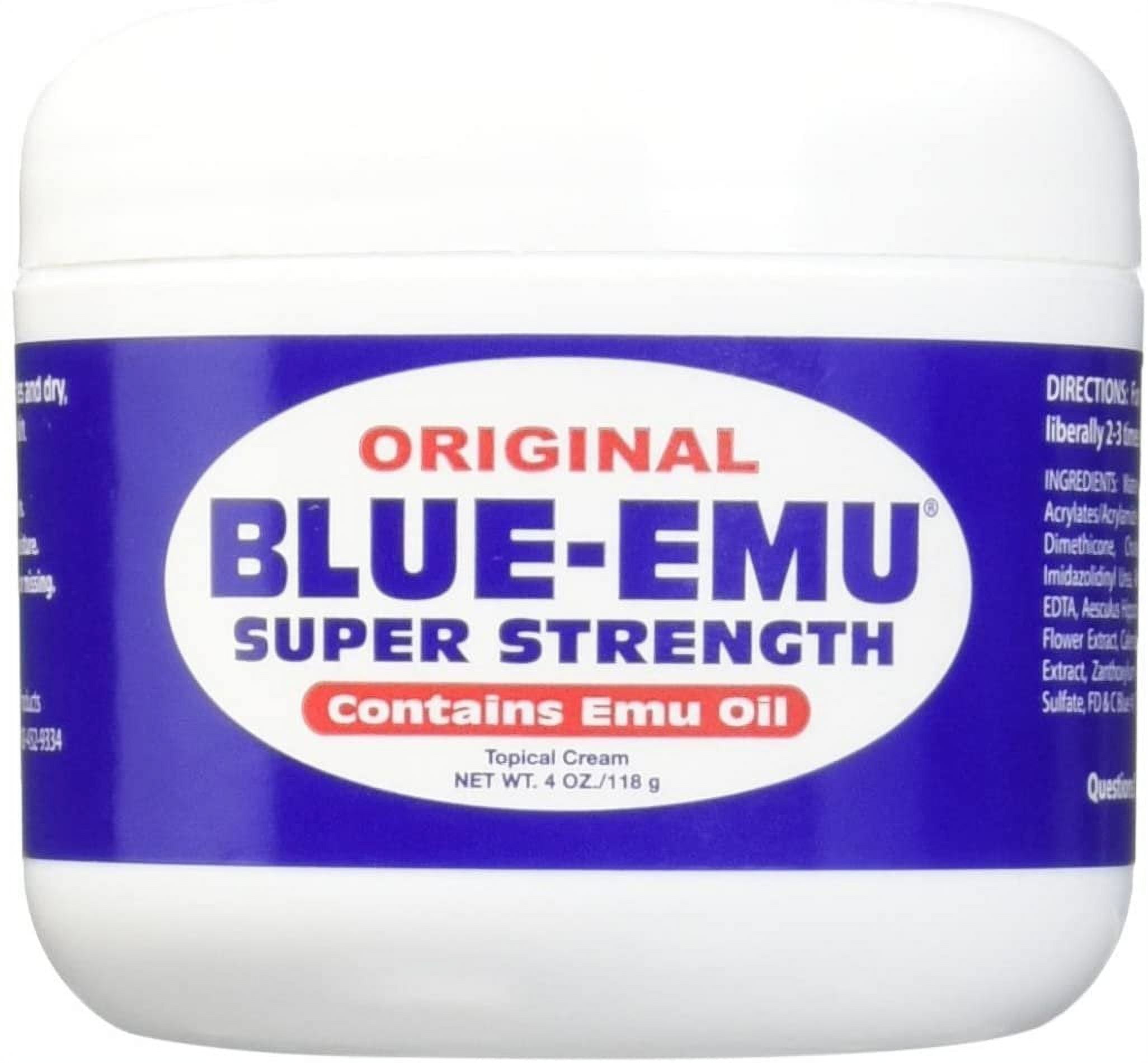  Blue Goo Pain Relieving Cream - Maximum Strength, Deep Heating  Rub, Made w/ 100% Pure Emu Oil 6 oz (1 Pack) : Health & Household