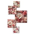 thumbnail image 3 of Designart "Blush Lace Whispering Blooms" Floral Wall Art Set Of 5 - Pink Cottage Hallway Metal Art Print Set, 3 of 6