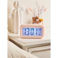 thumbnail image 1 of 1pc Multi-functional LED Alarm Clock Without Batteries, Creative Electronic Digital Clock For Student Desktop Home Table, 1 of 4