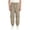 Khaki, variant on hoksml Boys Cargo Jogger Pants, Kids Elastic Waist Pull-On Pants with Multi Pockets, Casual Solid Color Hiking Pants