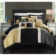 thumbnail image 1 of Chic Home CS1760-US Belissa Ultra Plush Micro Mink Waffle Textured Comforter Set - Black - Queen - 7 Piece, 1 of 1