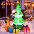 thumbnail image 1 of Juguete de decoración inflable de Navidad con luces LED integradas, modelo de adorno inflable para fiesta de Navidad, Año Nuevo, jardín, decoración interior y exterior（2.1M Tree4, 1 of 5