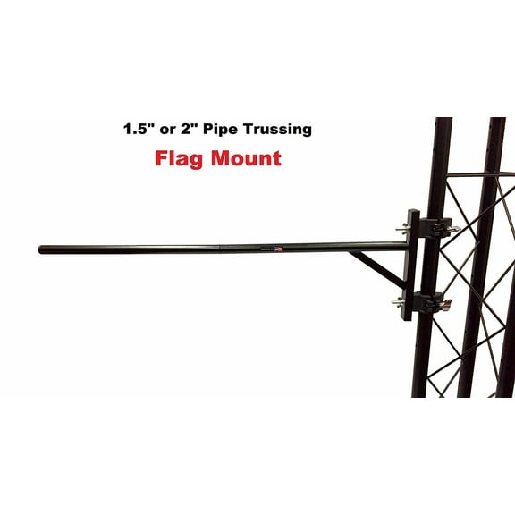 Cedarslink Trussing Truss Flag Banner Mounting System 1.5" or 2" Pipe For DJ Light Stands