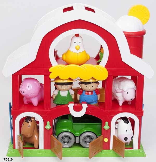 Kid Connection Farm House Play Set with Animals, 19 Pieces