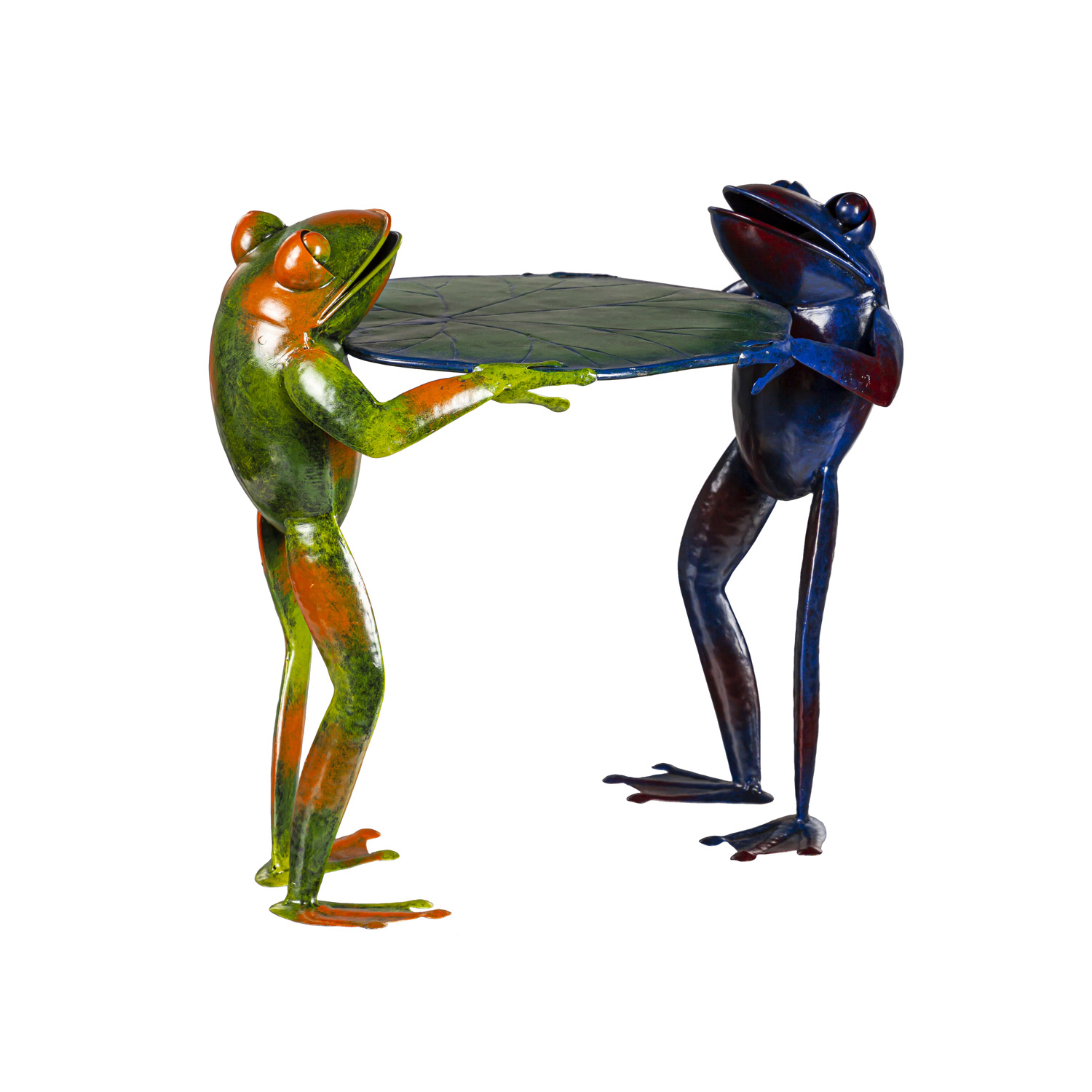 Metal Double Frog Side Table