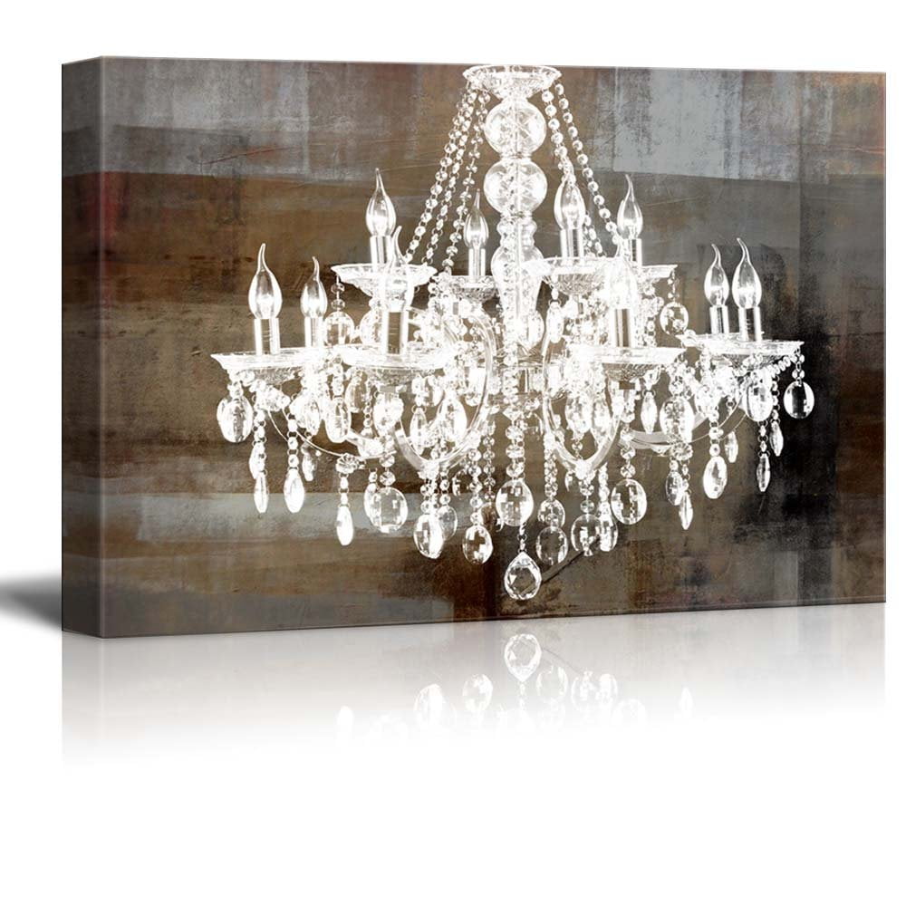 Wall26 Canvas Wall Art Modern Chandelier Home Decor (12" x 18", Artwork