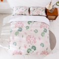 thumbnail image 1 of 3D Watercolor Leaves Floral Pattern Quilt Cover Set Ropa de Cama Set Funda Nórdica, 1 of 8