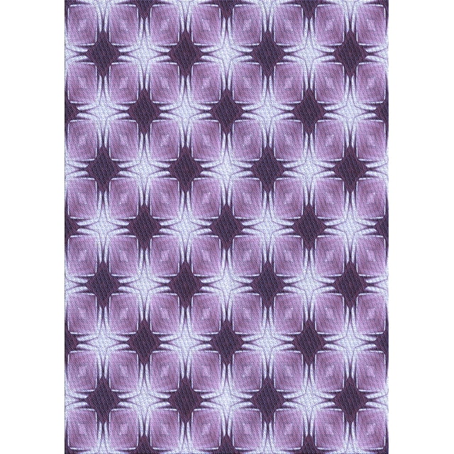 Ahgly Company Tapis d'Intérieur Lavables en Machine Rectangle Transitionnel Mauve Violet, 2' x 3'