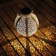 thumbnail image 5 of Hugtrwg Linternas solares huecas - Luces paisaje hierro forjado colgantes para exteriores (B), 5 of 9
