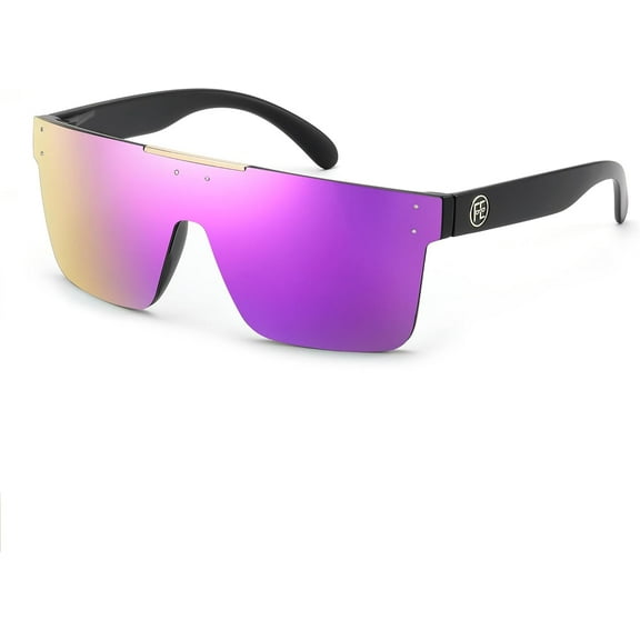 FEISEDY Men Sunglasses Polarized Oversized Square Flat Top Cycling Running Fishing Golf Hiking Sports B2990