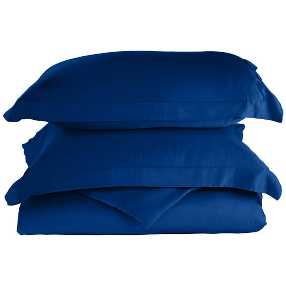 100% Rayon from Bamboo Nature Collection Duvet Cover Set Smoke Blue / Full/Queen