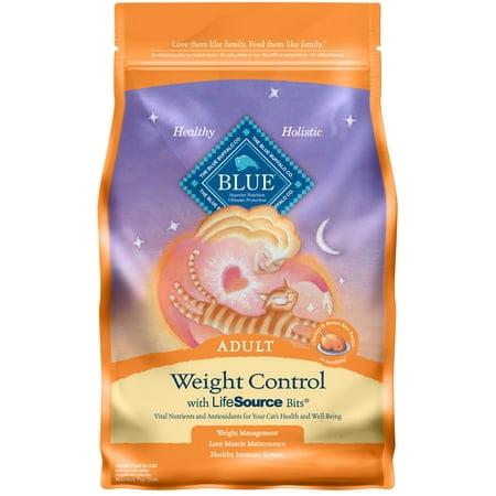 Blue Buffalo Weight Control Natural Adult Dry Cat Food, Chicken & Brown Rice,