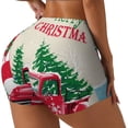 thumbnail image 2 of Fotbe Merry Christmas 1 Seamless Shorts, Womens Workout Shorts High Waist Stretch Booty Short for Gym/Yoga/Running/Biking-Large, 2 of 9