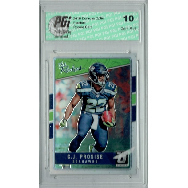 Donruss C J Prosise 16 Donruss Optic Tr Cp The Rookies Sp Rookie Card Pgi 10 Walmart Com Walmart Com