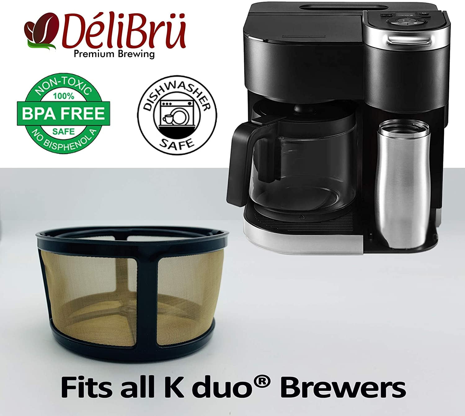 Replacement Filter Basket for K-Duo Plus™ Single Serve & Carafe
