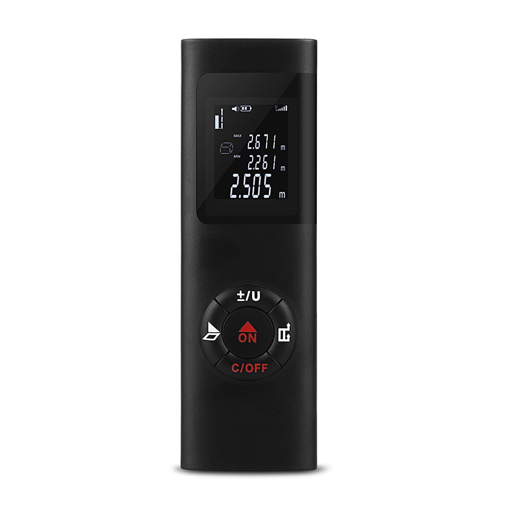40M Digital Laser Distance Measuring Tool Rechargeable USB Handheld Rangefinder 