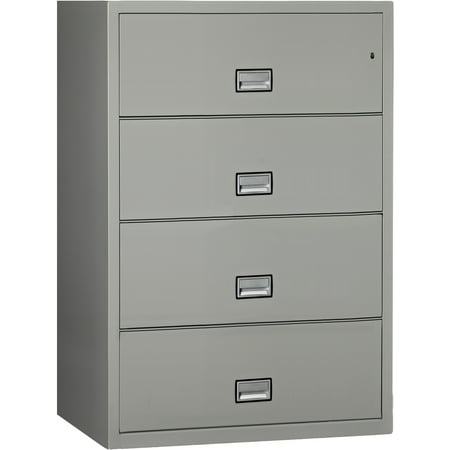 phoenix lateral 38 inch 4-drawer fireproof file cabinet