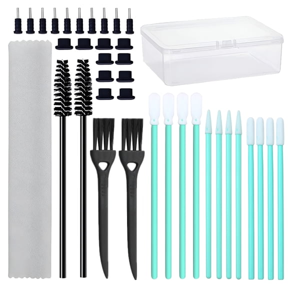 GJX 2026 New Phone Charging Port Cleaning Kit,Usb C Plug Set and Headphone Jack Cleaner,Usb Charging Port Dust Port Covers,56X Phone Cleaning Kit for Electronics