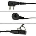thumbnail image 6 of HQRP 2-Pack 2 Pin Acoustic Tube Earpiece Headsets Mic for ICOM IC-S21E, IC-S41A, IC-S41E, IC-T2, IC-T21A, 6 of 8