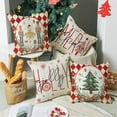 thumbnail image 4 of Christmas Pillow Covers 18x18inch Nutcracker Christmas Decor Linen Pillowcase Christmas Decorative Throw Pillows Farmhouse Winter Holiday Decor Outdoor Cushion Covers for Couch Home Deocr, 4 of 10