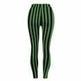thumbnail image 5 of Felirenzacia Halloween Women Costume Leggings High Waist Tight Pants Comfy Full Length Striped Leggings Halloween Pajama Pants Yoga Pants, 5 of 7