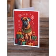 thumbnail image 2 of Bullmastiff Holiday Christmas Greeting Cards Pack of 8 7 in x 5 in, 2 of 3