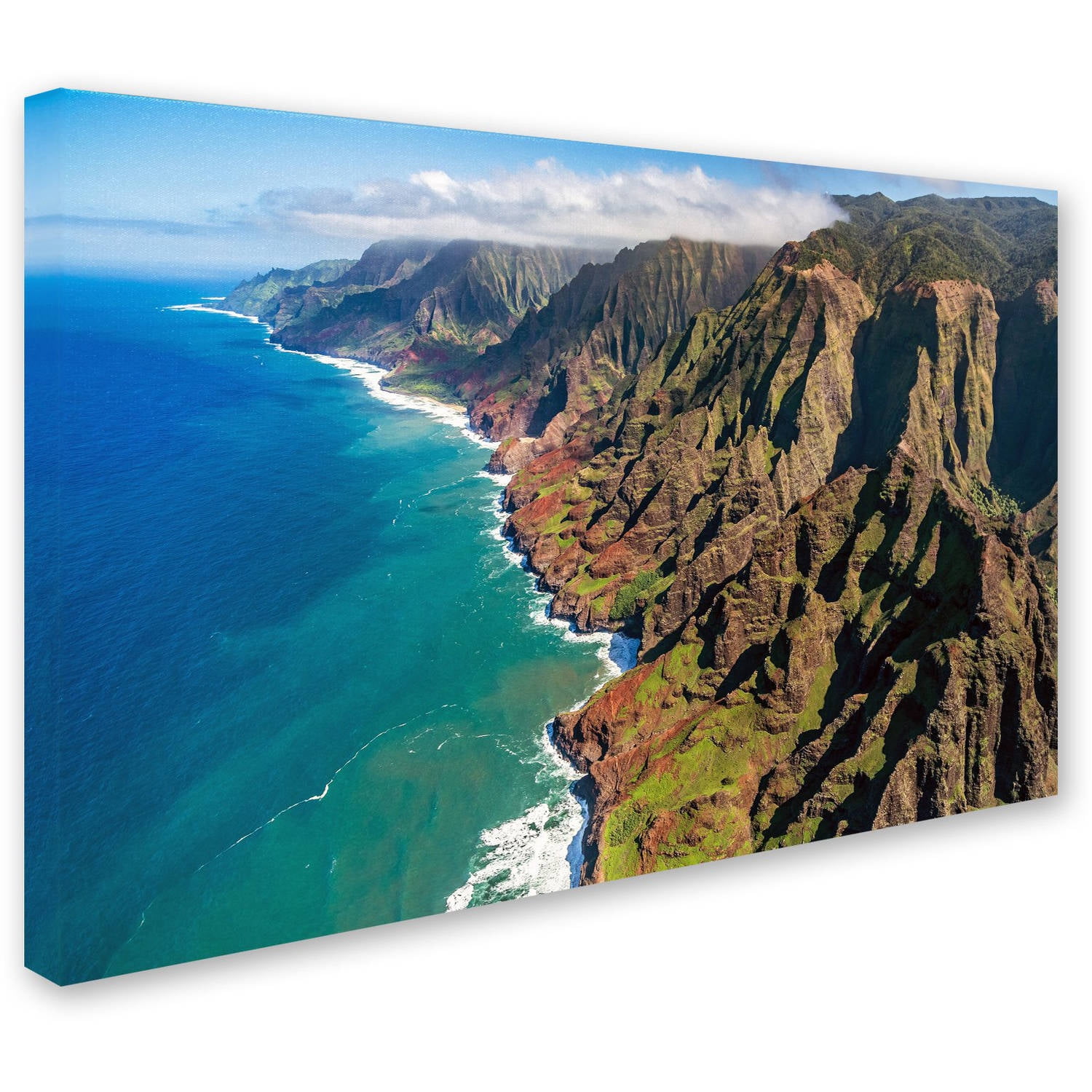 Trademark Fine Art 'Napali Coast' Canvas Art by Pierre Leclerc