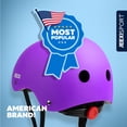 thumbnail image 5 of JEEXI 7 Pack Kids Protective Gear with Helmet, Knee & Elbow Pads, Wrist Guards for Skateboard, Roller Skates, Bike, Scooter (Purple), 5 of 10