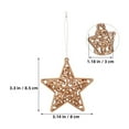 thumbnail image 2 of YSNOOWE 18Pcs Christmas Tree Star Ornaments with 3D Glitter Design for Home Holiday Wall Hanging Decor, 2 of 6