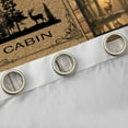 thumbnail image 4 of jejeloiu Western Farmhouse Cabin Curtains Pack of 2 (42x84 Each),Jungle Deer Bear Curtains Blackout,Vintage Geometric Grid Bedroom Curtains For Kids,Super Cozy Room Decor, 4 of 6
