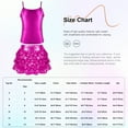 thumbnail image 5 of DPOIS Kids Girls Shiny Metallic Camisole Tank Top with Seuqins Skirted Shorts Purple 14, 5 of 5