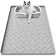 thumbnail image 1 of Alfombrilla de silicona para gatos beenxmyy, tamaño grande, 86 x 56 cm, gris, 1 of 7