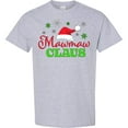 thumbnail image 3 of Inktastic Mawmaw Claus with Christmas Santa Hat and Snowflakes T-Shirt, 3 of 5