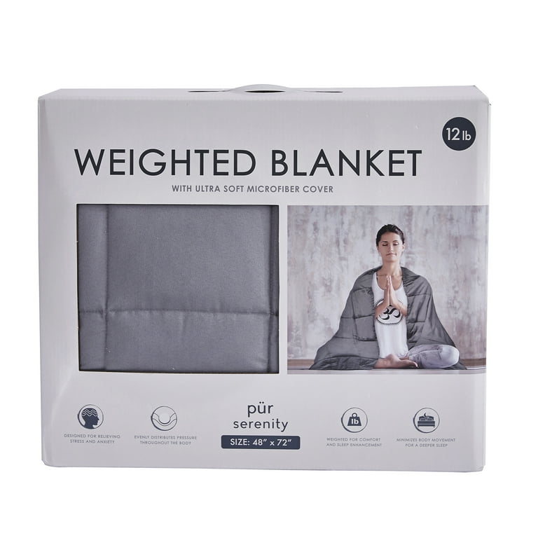 Pur Serenity 12 lbs Microfiber Weighted Blanket 48