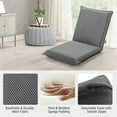 thumbnail image 5 of Yardi Yard Adjustable 6 positions Folding Lazy Man Sofa Chair Floor Chair-Gray, Gaming Chair Floor, Floor Chairs for Adults, No Assembly Required, 5 of 7