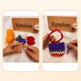thumbnail image 3 of Handmade Crochet Craft Knitted Storage Bag Cute Pricess Kisslock Wallet Handwoven Cotton Bags Coin Change Purse Pouch-Nice Gift for Adults Women, 3 of 4