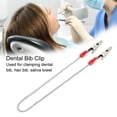 thumbnail image 3 of Servilletero Con Clip Para Babero, Cadena De Bolas De Acero Flexible, Suministros Para Dentista, 5 Uds., 3 of 7
