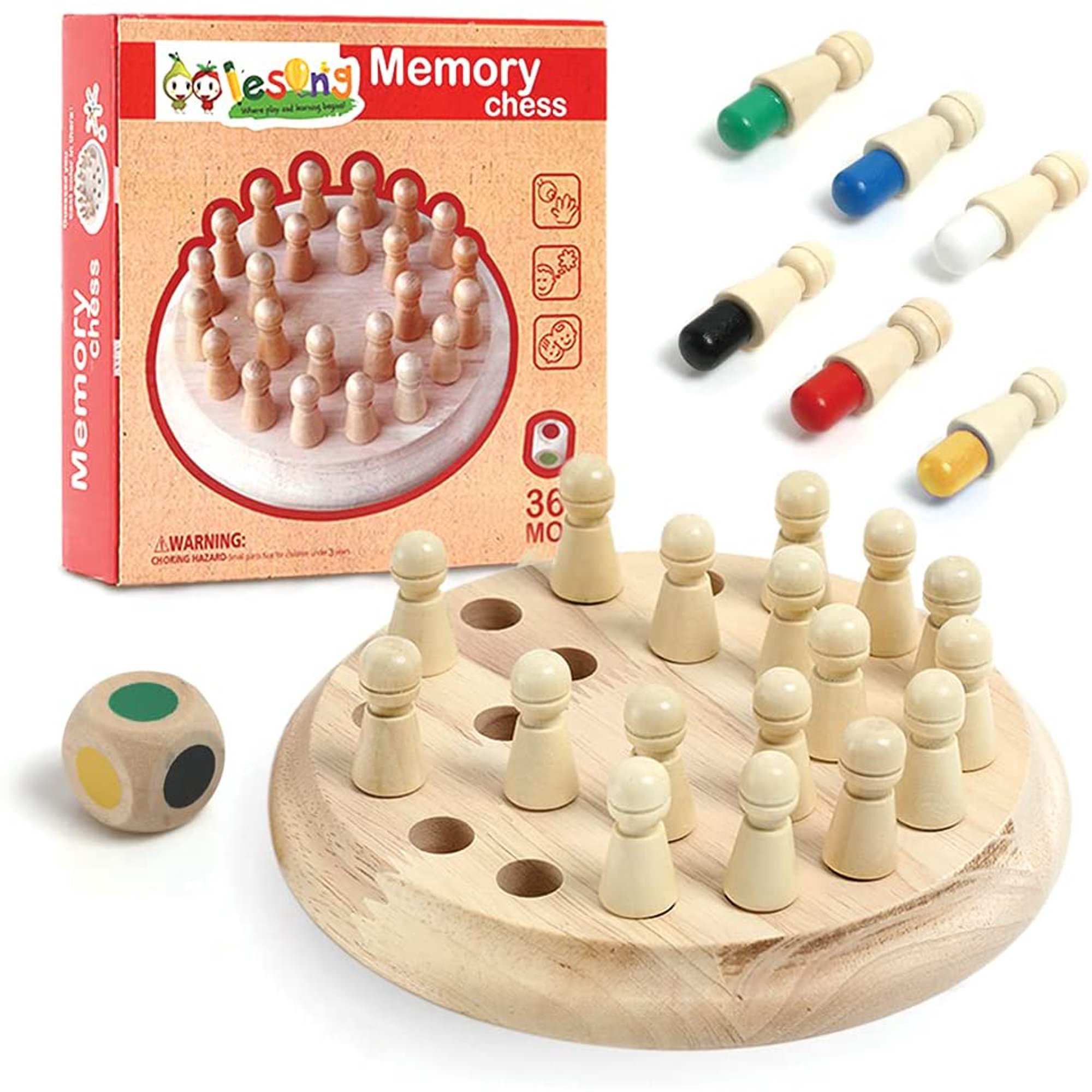 Wooden Memory Matchstick Chess Game, Intelligent Logic Game for Kids, Color  Matching Learning Montessori Toy for 3 4 5 6 Year Old, Fine Motor Skills  Toy Family Party Gifts | Walmart Canada