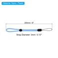 thumbnail image 2 of Uxcell 200mm 8 Inch Hand Wrist Strap Lanyards, 10 Pcs Nylon Adjustable Wristlet String Cord, Light Blue, 2 of 6