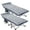 blue bed(with grey&blue 2-sided Pad), variant on NAIZEA Folding Camping Cot,Adults Cot Beds with Pearl Mattress