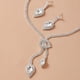 thumbnail image 5 of Fiudx Conjunto de Collar, Pulsera y Pendientes con Perlas y Diamantes para Mujer, Colgante y Accesorios, 5 of 7