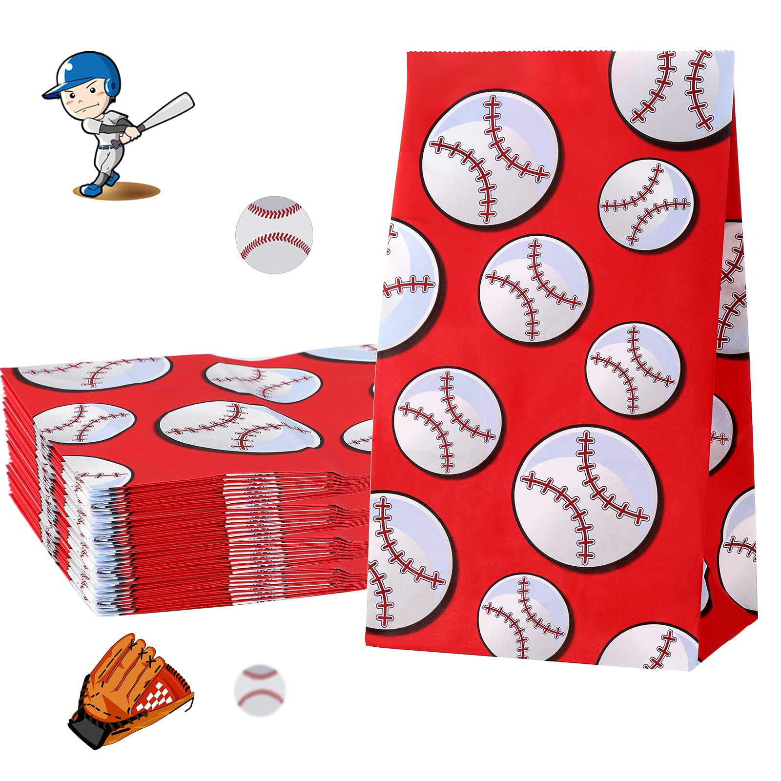 Epakh 20 Pcs Sports Themed Birthday Party Supplies Basketball Favor Gift  Treat Bags Baseball Goodie Paper Bag Soccer Football Themed Party  Decorations for Kids  Amazonin Home  Kitchen
