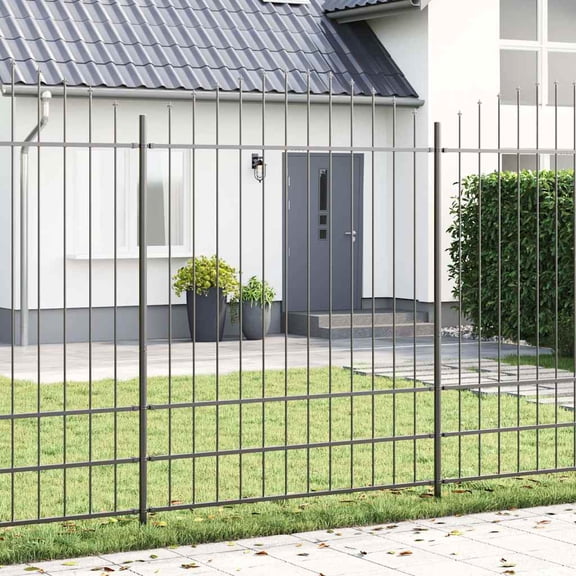 vidaXL Garden Fence Gray 170 x 200 cm