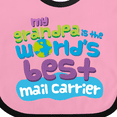 thumbnail image 4 of Inktastic Mail Carrier Grandpa Mailman Boys or Girls Baby Bib, 4 of 4