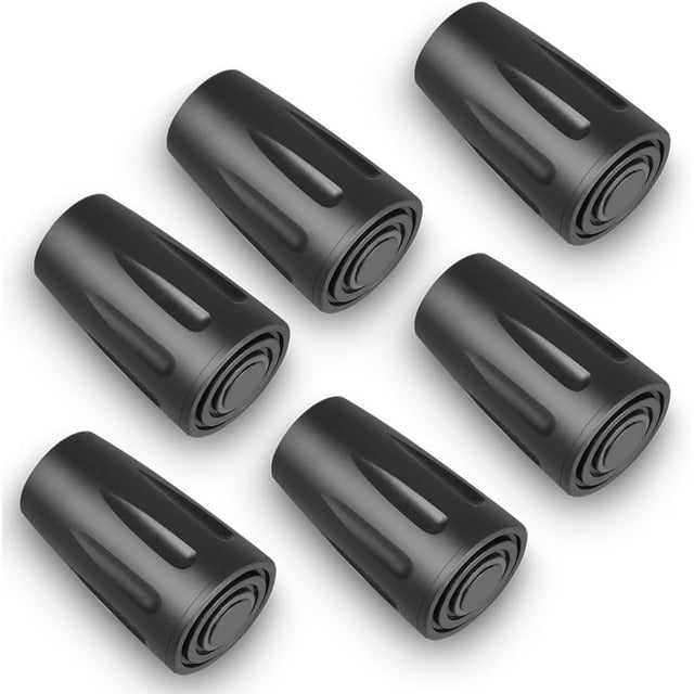 Nature's Guardian, puntas para bastones de trekking con protectores de agarre y tracción de metal integrados, compatibles con bastones de trekking, protege tus senderos (juego de 6)