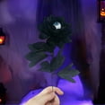 thumbnail image 5 of YIMWNYI Artificial Black Rose with Eyeball Center, Fall Decorations, Halloween Floral Arrangements, Gothic Style, Unique Silk Flower for Haunted House and Themed Decor, 5 of 6