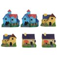 thumbnail image 1 of 6pcs Miniature House Model Flowerpot Decorative Ornaments Figurines Decor, 1 of 8