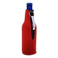 thumbnail image 2 of F Bomb Beer Bottle Coolie With Opener (Red), 2 of 5