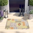 thumbnail image 2 of Pioneer Flower Floral Print Flannel Non Slip Door Rugs,Washable Door Mats Indoor,Decorative Door Mats,Dirt-Resistant and Absorbent Doormat for Entrance,Bedroom,Kitchen,Bathroom,23.5"x16", 2 of 5